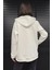 Kadın Çift Cepli Kapüşonlu Üç Iplik Şardonlu Sweatshirt 3