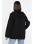Kadın Çift Cepli Kapüşonlu Üç Iplik Şardonlu Sweatshirt 3