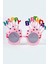 Happy Birthday Parti Gözlük Cupcake Temalı Pembe 1