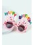 Happy Birthday Parti Gözlük Cupcake Temalı Pembe 2