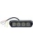 12V-24V ÇAKAR FLAŞ LED LAMBA 18 FONKSİYONLU (4X1W) (ŞEFFAF) (BEYAZ/BEYAZ) (132*34*30 MM) 1
