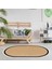 Kaymaz Taban Djt Banyo Mutfak Salon Halı Star Pamuk Saçaklı Oval Dokuma Desen E5001 1