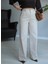 Beige Yüksek Bel Gabardin Pantolon 1