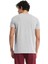 Lisanslı Büyük Logolu Gri T-Shirt ve Çubuklu Şal Atkı 3