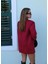 Bordo Astarlı Süet Blazer Ceket 4
