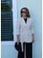 Açık Beige Kemer Detay Blazer Ceket 4
