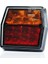 12V-24V STOP LAMBASI KARE (LEDLİ) (PARK-FREN-SİNYAL-PLAKA) (100*93 MM) E9 1