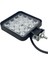 8V-110V Çalışma Lambası Kare (16 x 3W Power Ledli) (109*109*28 Mm) 2