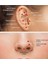 316 L Cerrahi Çelik Çift Zirkon Taşlı, Kilitli Halka Piercing-Çap 8mm- 1 Adet 4