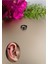 Tüylü Pirinç Siyah Halka Sıkıştırma Piercing / Earcuff /orbital / Helix - 1 Adet 1