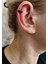 Tüylü Pirinç Siyah Halka Sıkıştırma Piercing / Earcuff /orbital / Helix - 1 Adet 3