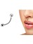 Cerrahi Çelik Vertical Lip Piercing /banana Piercing - 1 Adet 1