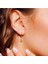 925 Ayar Gümüş Dört Yapraklı Çiçek Mini Halka Piercing- 6 Mm- 1 Adet 5