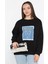 Kadın Bisiklet Yaka Üç İplik Şardonlu Sweatshirt P-00014198 1