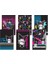 Kuromi 4 Lü Set Hatıra +Resim+Çizgili Stickerli +Not Defteri 4
