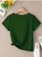 Kadın V Yaka Baskılı & Düz Beyaz Oversize T-Shirt Salaş Boyfirend 2