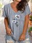 Kadın Oversize Salas V Yaka T-Shirt Salaş 1