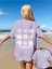 Kadın Peace And Love Baskılı Oversize T-Shirt 1