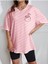 Cepte Flamingo Baskılı Kadın Oversize Salas T-Shirt Boyfriend 5