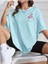 Cepte Flamingo Baskılı Kadın Oversize Salas T-Shirt Boyfriend 1