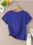 Kadın V Yaka Baskılı & Düz Beyaz Oversize T-Shirt Salaş Boyfirend 2