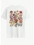 Butterflies Baskılı Kadın Oversize Salaş T-Shirt Boyfirend 2