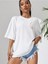 Butterflies Baskılı Kadın Oversize Salaş T-Shirt Boyfirend 2