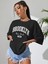 Kadın Brooklyn Baskılı Oversize Salaş Beyaz T-Shirt Ünisex Boyfirend 3