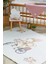 %100 Organik Pamuk Çocuk Oyun Matı - Çiçek ve Tavşan Temalı - 120 x 150 cm 2