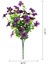 Silhouette 6 Paketler Uv Dalı Sahte Bitkiler Açık Sahte Plastik Çiçekler Bahçe Pencere Kutusu Sundurma Ev Mor (Yurt Dışından) 3