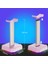 Kulaklık Braketi Ekran Rafı Rgb Arka Aydınlatma Baş Üstü Stand Tutucu Masaüstü Düzenleyici Dikey Braket Askısı, Pembe (Yurt Dışından) 3