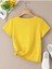 Kadın V Yaka Baskılı & Düz Beyaz Oversize T-Shirt Salaş Boyfirend 2