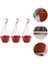 Silhouette 3pcs Asılı Pot Bitki Saksı Asılı Pot Balkon Bitki Saksı Bitki Standı Kırmızı (Yurt Dışından) 2
