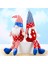 Silhouette 2 Adet Amerikan Bağımsızlık Günü Sivri Şapka Uzun Bacaklar Pentagram Cüce Peluş Bebek Gnome Dekorasyon Çocuk Oyuncak (Yurt Dışından) 3