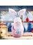 Silhouette 2pc Peluş Paskalya Cüceleri ve Paskalya Yumurtaları-Kapalı Bahar Dekorasyonu-Tavşan Kulakları (Yurt Dışından) 3