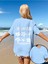 Kadın Peace And Love Baskılı Oversize T-Shirt 1