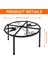Silhouette 2 Parça Suluk Için Metal Stand, 4 Ayaklı Demir Stand Tutucu, Kovalar Varil Için Yuvarlak Rafı (Yurt Dışından) 4