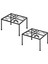 Silhouette 2 Parça Suluk Için Metal Stand, 4 Ayaklı Stand Tutucu, Kovalar, Variller Için Rafı Kare (Yurt Dışından) 1