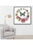 Silhouette Yetişkinler Için Başlangıç Çocuklar Için Damgalı Kitleri 11CT Dıy El Yapımı Nakış Iğne Seti-Kelebek Çelenk 33X32 cm (Yurt Dışından) 4