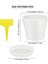 Silhouette 24PCS 4 Inç Saksı Tabakları Saksılar Fidanlık Saksıları ve Açık Kapalı Bitkiler Için 24 Etiket Beyaz (Yurt Dışından) 2