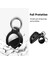 Silhouette Airtags Kılıfı Için Koruyucu Kapak Aksesuarı ile Uyumlu 4'lü Paket Silikon Kılıf, Hava Etiketi Anahtarlık (Yurt Dışından) 5