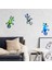 Silhouette Paket Metal Gecko Duvar Sanat Dekor Ilham Verici Heykel Ev Yatak Odası Oturma Odası Bahçe Için Kapalı Açık Asın (Yurt Dışından) 4