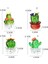 Silhouette Kaktüs Figürleri Cam Minyatür Kaktüs Simülasyon Bitkiler Figürler Süsler Masaüstü Zanaat Ev Dekor (Yurt Dışından) 2