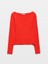 31332 Kayık Yaka Uzun Kollu Top-K.kırmızı 1