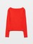 31332 Kayık Yaka Uzun Kollu Top-K.kırmızı 2