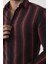 Çizgili Melanj Slim-Fit Erkek Gömlek 3