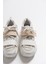 LULEN Beyaz Beyaz Rugan Sim Yazılı Cırtlı Kadın Spor Sneaker 4