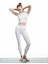 Bağlama Detaylı Slim Fit Kısa Kollu Bisiklet Yaka Crop Spor Tişört 2