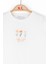 Kısa Kollu Pamuklu Çiçek Desenli Baskılı Yazlık Rahat Günlük Şık Yuvarlak Yaka Kız Çocuk T-Shirt 2