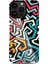 iPhone 14 Pro Kılıf Hd Desenli Shield Plus Grafiti Serisi Kapak 1